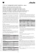 Preview for 5 page of steute RF 96 ST SW868 Vcc extern Mounting And Wiring Instructions