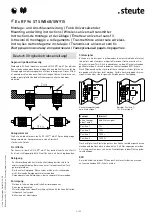 Preview for 3 page of steute RF 96 ST SW868 Mounting And Wiring Instructions