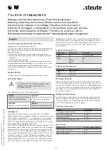 Preview for 4 page of steute RF 96 ST SW868 Mounting And Wiring Instructions