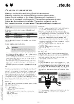 Preview for 5 page of steute RF 96 ST SW868 Mounting And Wiring Instructions