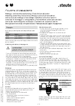 Preview for 8 page of steute RF 96 ST SW868 Mounting And Wiring Instructions