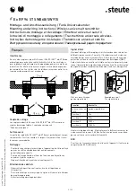 Preview for 9 page of steute RF 96 ST SW868 Mounting And Wiring Instructions