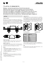 Preview for 12 page of steute RF 96 ST SW868 Mounting And Wiring Instructions