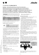 Preview for 14 page of steute RF 96 ST SW868 Mounting And Wiring Instructions