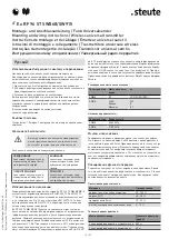 Preview for 16 page of steute RF 96 ST SW868 Mounting And Wiring Instructions