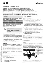 Preview for 17 page of steute RF 96 ST SW868 Mounting And Wiring Instructions