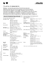 Preview for 21 page of steute RF 96 ST SW868 Mounting And Wiring Instructions