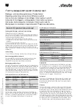 Preview for 1 page of steute RF 96 SW868-NET Mounting And Wiring Instructions