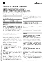 Preview for 3 page of steute RF 96 SW868-NET Mounting And Wiring Instructions