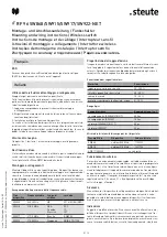 Preview for 5 page of steute RF 96 SW868-NET Mounting And Wiring Instructions