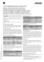 Preview for 8 page of steute RF 96 SW868-NET Mounting And Wiring Instructions