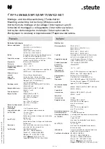 Preview for 11 page of steute RF 96 SW868-NET Mounting And Wiring Instructions