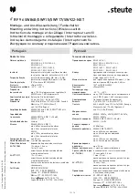 Preview for 12 page of steute RF 96 SW868-NET Mounting And Wiring Instructions