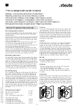 steute RF 96 SW868 Mounting And Wiring Instructions preview