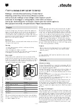 Предварительный просмотр 3 страницы steute RF 96 SW868 Mounting And Wiring Instructions