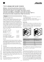 Предварительный просмотр 4 страницы steute RF 96 SW868 Mounting And Wiring Instructions