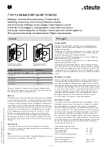 Предварительный просмотр 6 страницы steute RF 96 SW868 Mounting And Wiring Instructions