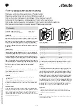 Предварительный просмотр 7 страницы steute RF 96 SW868 Mounting And Wiring Instructions