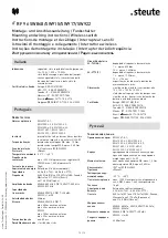 Предварительный просмотр 12 страницы steute RF 96 SW868 Mounting And Wiring Instructions