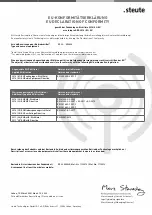 Предварительный просмотр 15 страницы steute RF 96 SW868 Mounting And Wiring Instructions