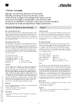 steute RF BF 72 EN868 Mounting And Wiring Instructions preview