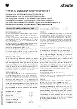 steute RF BF 74 SW868-NET Mounting And Wiring Instructions preview