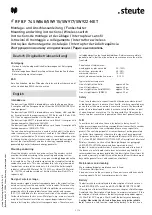 Preview for 2 page of steute RF BF 74 SW868-NET Mounting And Wiring Instructions