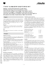 Preview for 3 page of steute RF BF 74 SW868-NET Mounting And Wiring Instructions