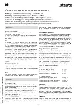 Preview for 4 page of steute RF BF 74 SW868-NET Mounting And Wiring Instructions