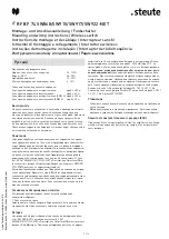 Preview for 7 page of steute RF BF 74 SW868-NET Mounting And Wiring Instructions