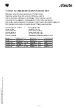 Preview for 12 page of steute RF BF 74 SW868-NET Mounting And Wiring Instructions