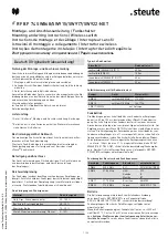 steute RF BF 74 SW868 Mounting And Wiring Instructions preview