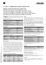 Preview for 3 page of steute RF BF 74 SW868 Mounting And Wiring Instructions