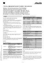 Предварительный просмотр 3 страницы steute RF GFSI SW868 Mounting And Wiring Instructions