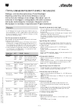 Предварительный просмотр 6 страницы steute RF GFSI SW868 Mounting And Wiring Instructions