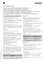 steute RF HB SW2.4-IND Mounting And Wiring Instructions предпросмотр