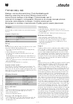 Preview for 3 page of steute RF HB SW2.4-IND Mounting And Wiring Instructions