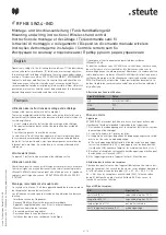 Preview for 4 page of steute RF HB SW2.4-IND Mounting And Wiring Instructions