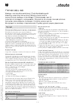 Preview for 9 page of steute RF HB SW2.4-IND Mounting And Wiring Instructions