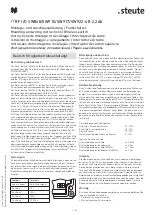 Preview for 1 page of steute RF I/O SW868-4E-2,2Ah Mounting And Wiring Instructions