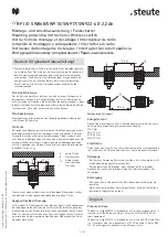 Preview for 2 page of steute RF I/O SW868-4E-2,2Ah Mounting And Wiring Instructions