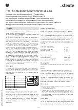 Preview for 3 page of steute RF I/O SW868-4E-2,2Ah Mounting And Wiring Instructions