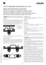 Preview for 4 page of steute RF I/O SW868-4E-2,2Ah Mounting And Wiring Instructions