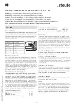 Preview for 11 page of steute RF I/O SW868-4E-2,2Ah Mounting And Wiring Instructions