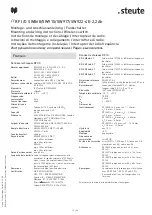 Preview for 16 page of steute RF I/O SW868-4E-2,2Ah Mounting And Wiring Instructions