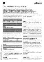 Preview for 2 page of steute RF I/O SW868-NET Mounting And Wiring Instructions