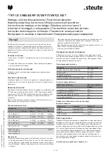 Preview for 10 page of steute RF I/O SW868-NET Mounting And Wiring Instructions