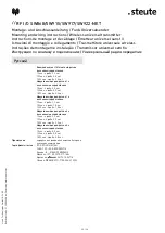 Preview for 20 page of steute RF I/O SW868-NET Mounting And Wiring Instructions