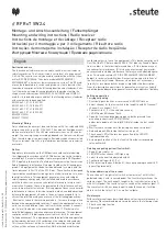 Предварительный просмотр 2 страницы steute RF R T SW2.4 Series Mounting And Wiring Instructions