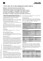 Preview for 1 page of steute RF RC M30 SW868 RF HS M30 SW868 Mounting And Wiring Instructions